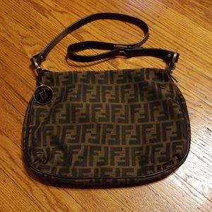 Fendi Tobacco Zucca Print Messenger Bag